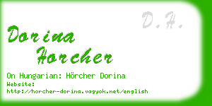 dorina horcher business card